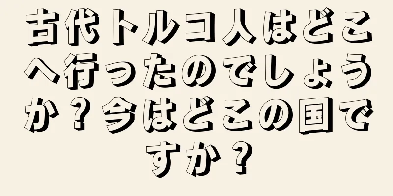 古代トルコ人はどこへ行ったのでしょうか？今はどこの国ですか？