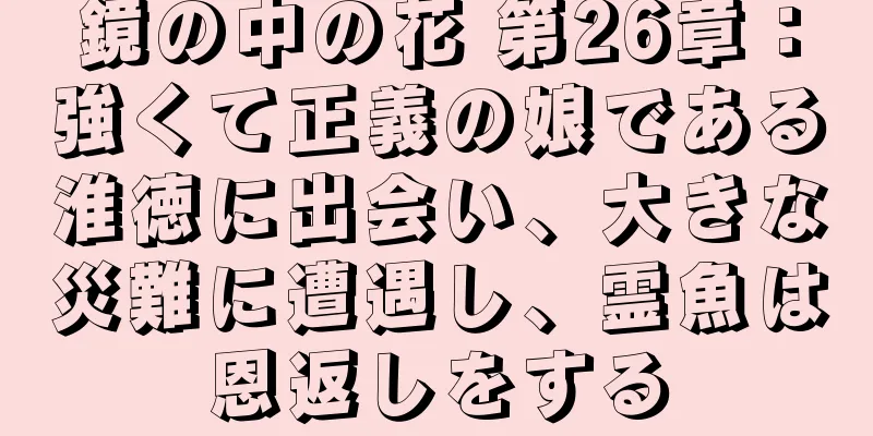 鏡の中の花 第26章：強くて正義の娘である淮徳に出会い、大きな災難に遭遇し、霊魚は恩返しをする
