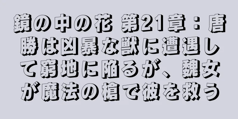 鏡の中の花 第21章：唐勝は凶暴な獣に遭遇して窮地に陥るが、魏女が魔法の槍で彼を救う