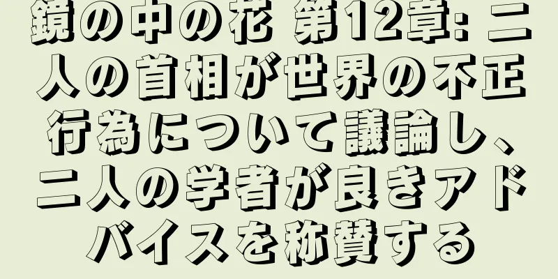鏡の中の花 第12章: 二人の首相が世界の不正行為について議論し、二人の学者が良きアドバイスを称賛する