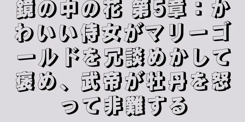 鏡の中の花 第5章：かわいい侍女がマリーゴールドを冗談めかして褒め、武帝が牡丹を怒って非難する