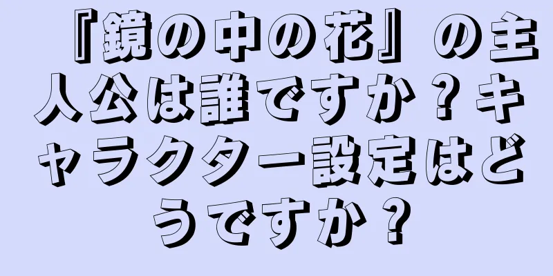 『鏡の中の花』の主人公は誰ですか？キャラクター設定はどうですか？