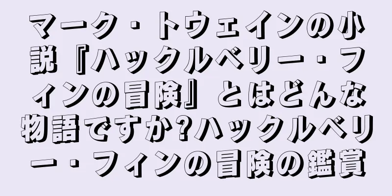 マーク・トウェインの小説『ハックルベリー・フィンの冒険』とはどんな物語ですか?ハックルベリー・フィンの冒険の鑑賞