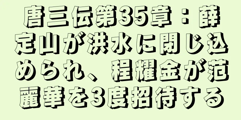 唐三伝第35章：薛定山が洪水に閉じ込められ、程耀金が范麗華を3度招待する