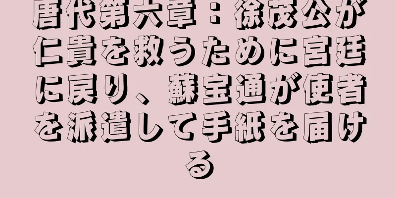 唐代第六章：徐茂公が仁貴を救うために宮廷に戻り、蘇宝通が使者を派遣して手紙を届ける