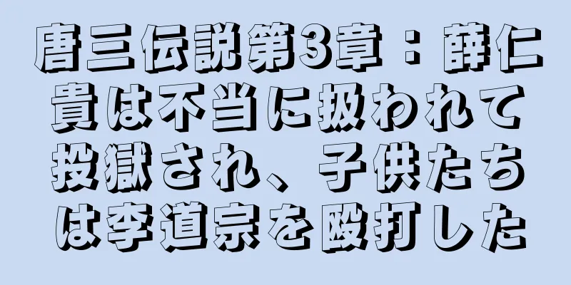 唐三伝説第3章：薛仁貴は不当に扱われて投獄され、子供たちは李道宗を殴打した