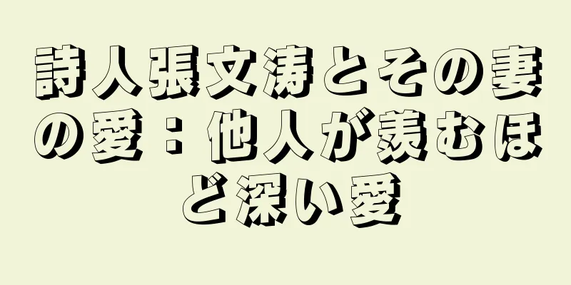 詩人張文涛とその妻の愛：他人が羨むほど深い愛