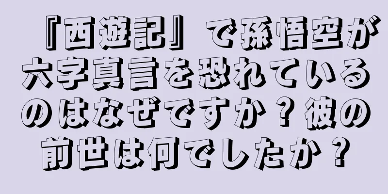 『西遊記』で孫悟空が六字真言を恐れているのはなぜですか？彼の前世は何でしたか？