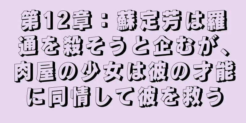第12章：蘇定芳は羅通を殺そうと企むが、肉屋の少女は彼の才能に同情して彼を救う