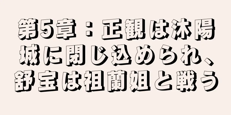 第5章：正観は沐陽城に閉じ込められ、舒宝は祖蘭姐と戦う