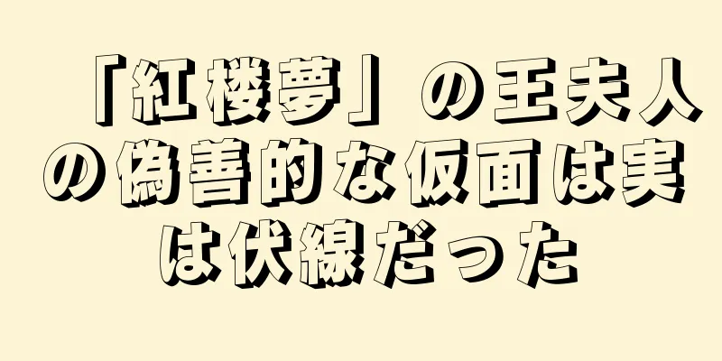 「紅楼夢」の王夫人の偽善的な仮面は実は伏線だった