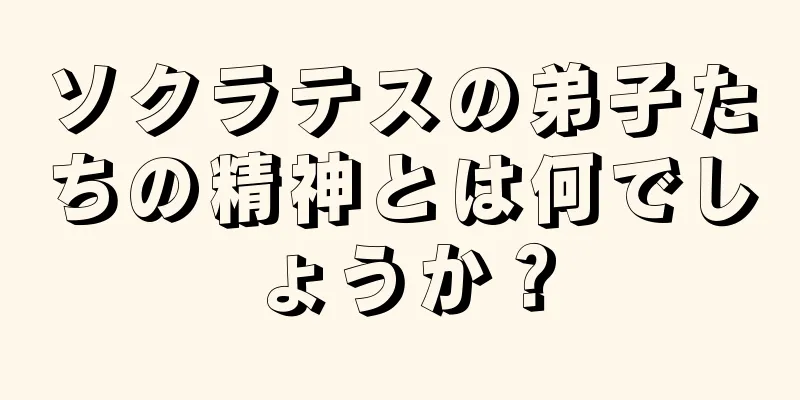 ソクラテスの弟子たちの精神とは何でしょうか？