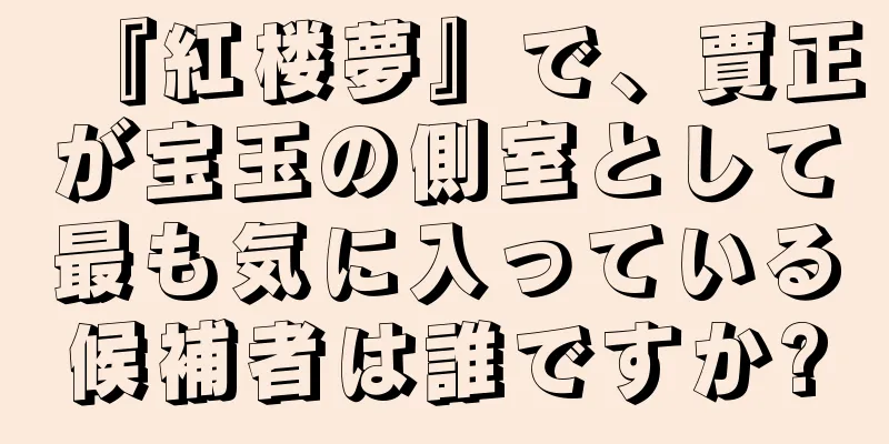 『紅楼夢』で、賈正が宝玉の側室として最も気に入っている候補者は誰ですか?