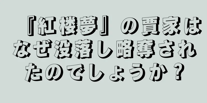『紅楼夢』の賈家はなぜ没落し略奪されたのでしょうか？