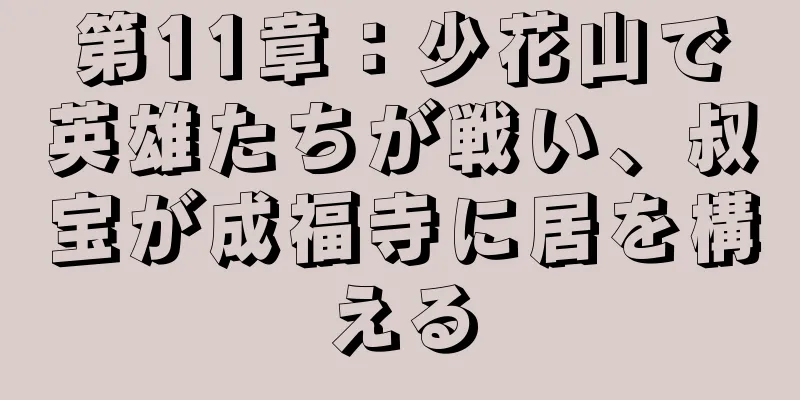 第11章：少花山で英雄たちが戦い、叔宝が成福寺に居を構える