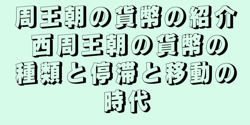 周王朝の貨幣の紹介 西周王朝の貨幣の種類と停滞と移動の時代