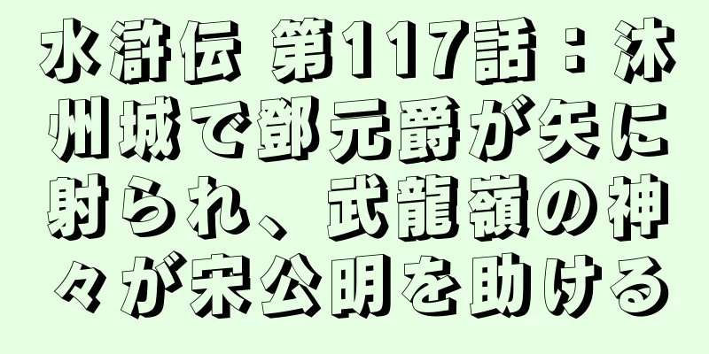 水滸伝 第117話：沐州城で鄧元爵が矢に射られ、武龍嶺の神々が宋公明を助ける