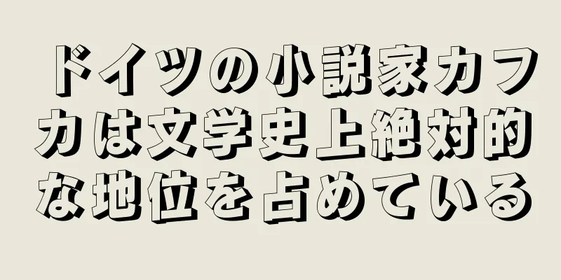 ドイツの小説家カフカは文学史上絶対的な地位を占めている