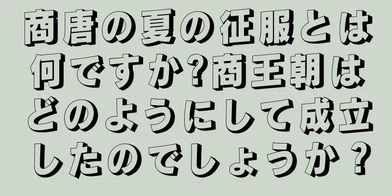商唐の夏の征服とは何ですか?商王朝はどのようにして成立したのでしょうか？