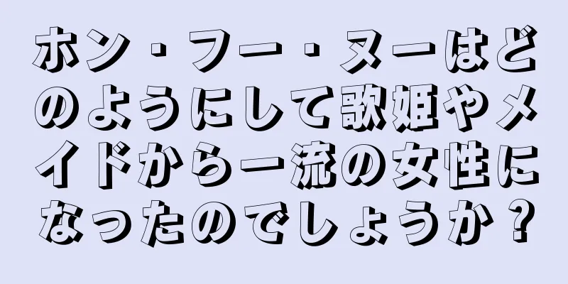 ホン・フー・ヌーはどのようにして歌姫やメイドから一流の女性になったのでしょうか？