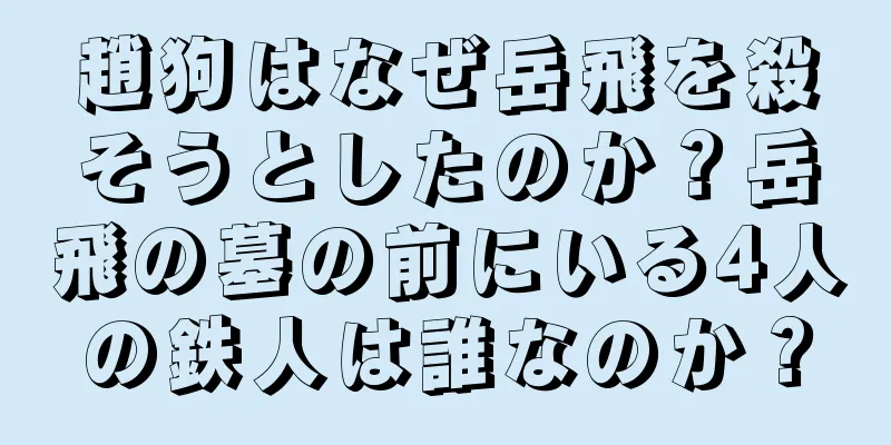 趙狗はなぜ岳飛を殺そうとしたのか？岳飛の墓の前にいる4人の鉄人は誰なのか？