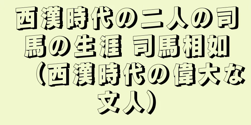 西漢時代の二人の司馬の生涯 司馬相如（西漢時代の偉大な文人）