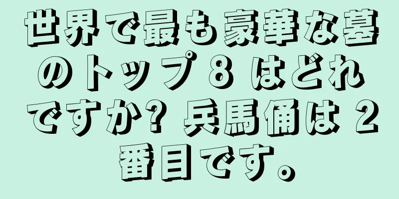 世界で最も豪華な墓のトップ 8 はどれですか? 兵馬俑は 2 番目です。