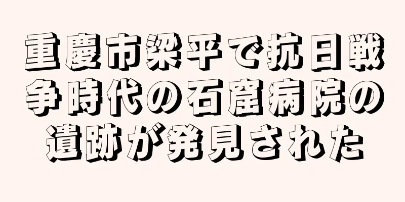 重慶市梁平で抗日戦争時代の石窟病院の遺跡が発見された