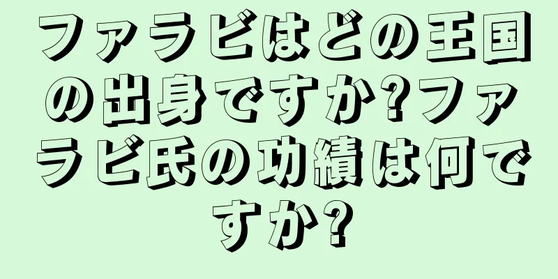 ファラビはどの王国の出身ですか?ファラビ氏の功績は何ですか?