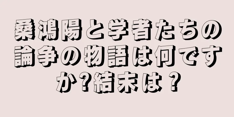 桑鴻陽と学者たちの論争の物語は何ですか?結末は？