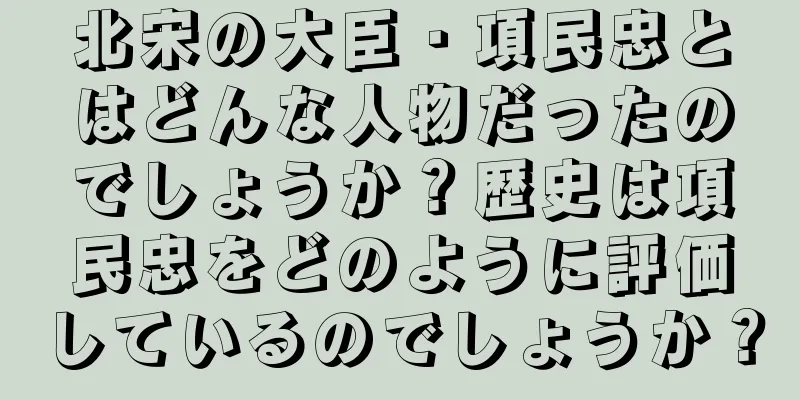 北宋の大臣・項民忠とはどんな人物だったのでしょうか？歴史は項民忠をどのように評価しているのでしょうか？