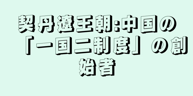 契丹遼王朝:中国の「一国二制度」の創始者