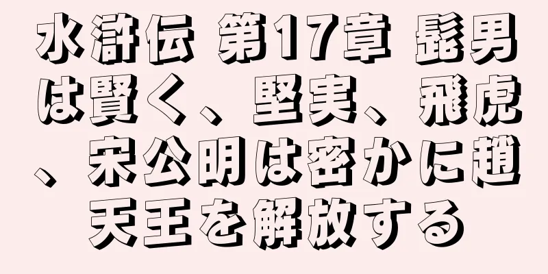 水滸伝 第17章 髭男は賢く、堅実、飛虎、宋公明は密かに趙天王を解放する