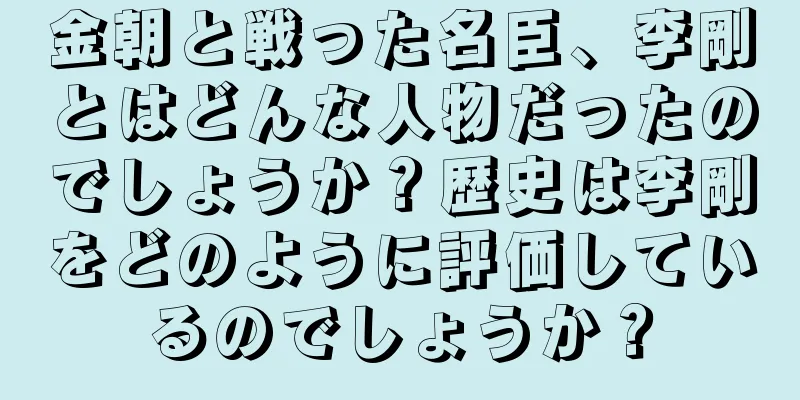 金朝と戦った名臣、李剛とはどんな人物だったのでしょうか？歴史は李剛をどのように評価しているのでしょうか？