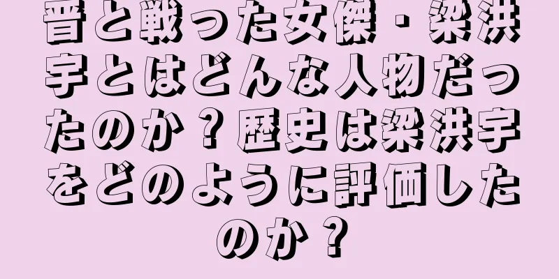 晋と戦った女傑・梁洪宇とはどんな人物だったのか？歴史は梁洪宇をどのように評価したのか？