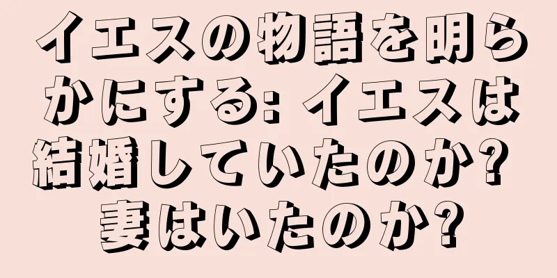 イエスの物語を明らかにする: イエスは結婚していたのか? 妻はいたのか?