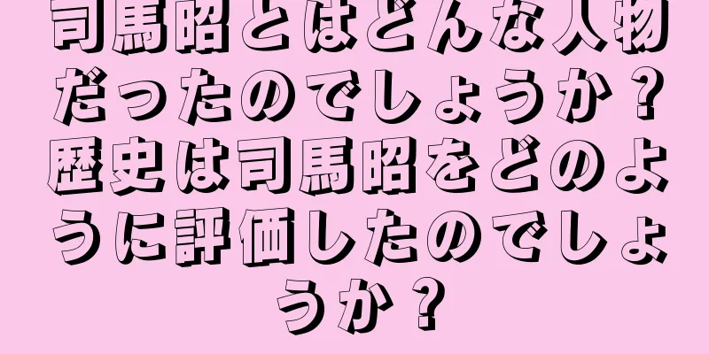 司馬昭とはどんな人物だったのでしょうか？歴史は司馬昭をどのように評価したのでしょうか？