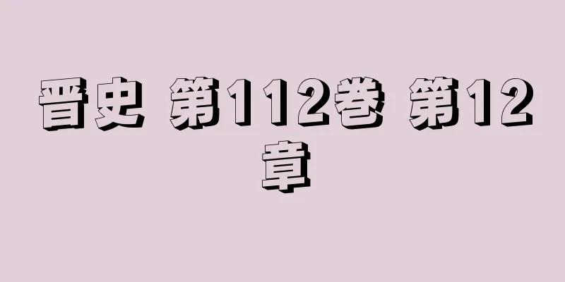 晋史 第112巻 第12章
