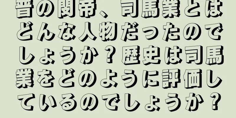 晋の閔帝、司馬業とはどんな人物だったのでしょうか？歴史は司馬業をどのように評価しているのでしょうか？