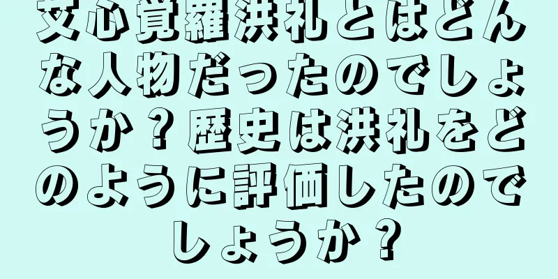 艾心覚羅洪礼とはどんな人物だったのでしょうか？歴史は洪礼をどのように評価したのでしょうか？