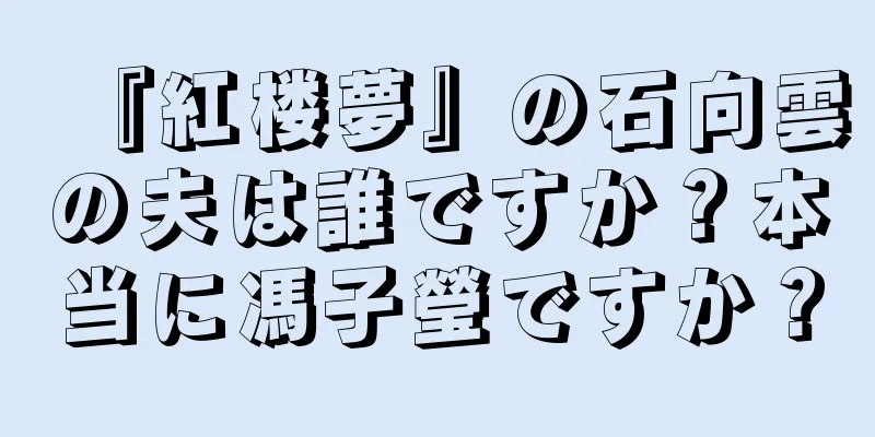 『紅楼夢』の石向雲の夫は誰ですか？本当に馮子瑩ですか？