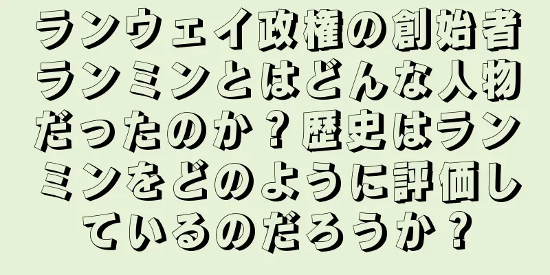 ランウェイ政権の創始者ランミンとはどんな人物だったのか？歴史はランミンをどのように評価しているのだろうか？