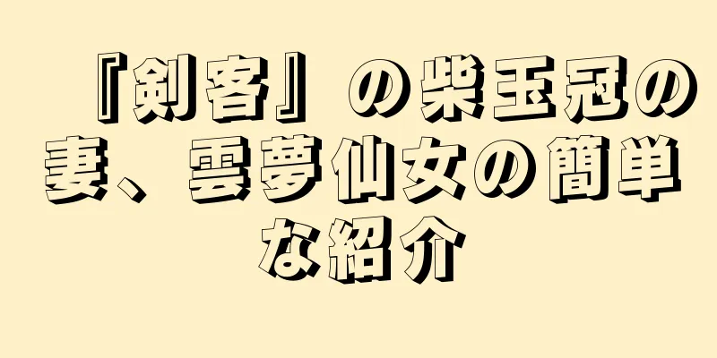 『剣客』の柴玉冠の妻、雲夢仙女の簡単な紹介