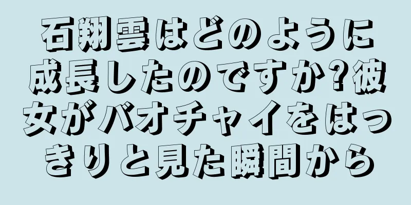 石翔雲はどのように成長したのですか?彼女がバオチャイをはっきりと見た瞬間から
