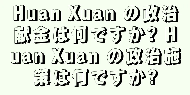 Huan Xuan の政治献金は何ですか? Huan Xuan の政治施策は何ですか?