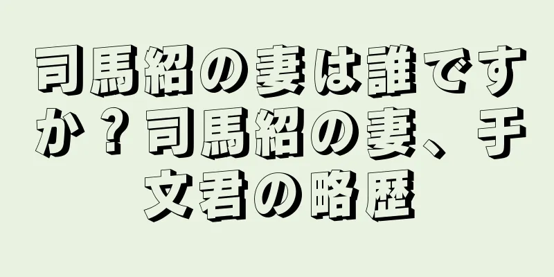 司馬紹の妻は誰ですか？司馬紹の妻、于文君の略歴