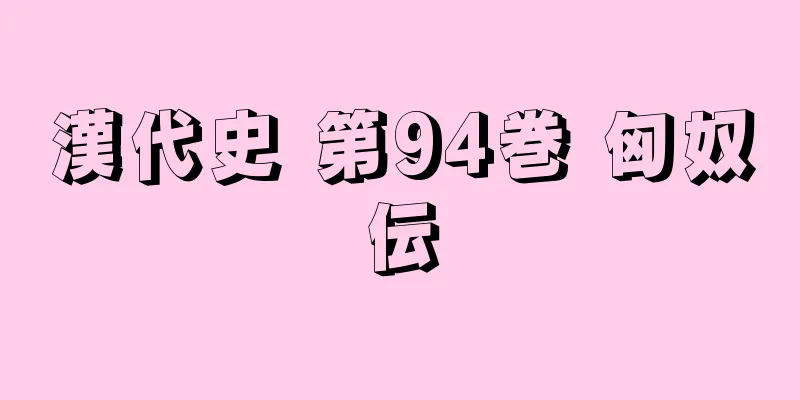 漢代史 第94巻 匈奴伝
