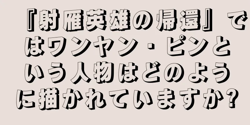 『射雁英雄の帰還』ではワンヤン・ピンという人物はどのように描かれていますか?