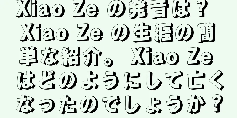 Xiao Ze の発音は？ Xiao Ze の生涯の簡単な紹介。 Xiao Ze はどのようにして亡くなったのでしょうか？