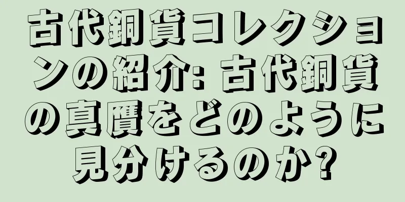 古代銅貨コレクションの紹介: 古代銅貨の真贋をどのように見分けるのか?